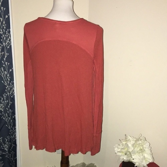 Chic Rust Long Sleeve Women's Top - Picture 2 of 3